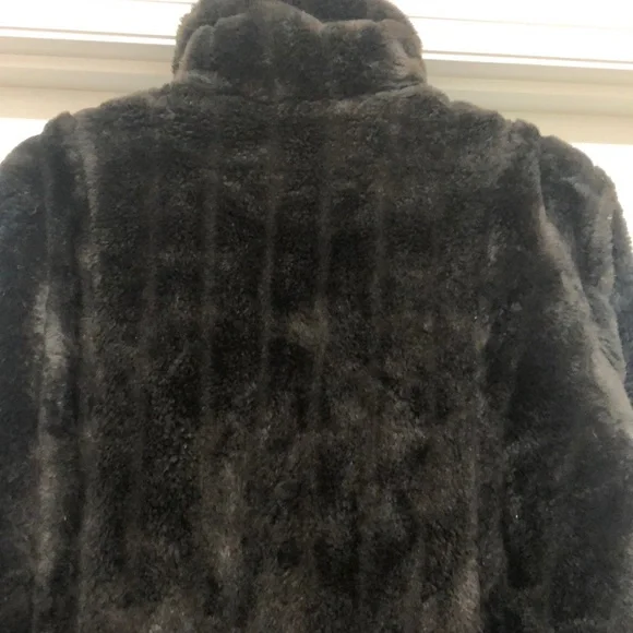 Vintage Braetan Faux Fur Dark Brown Coat Size18/20 - Picture 4 of 10